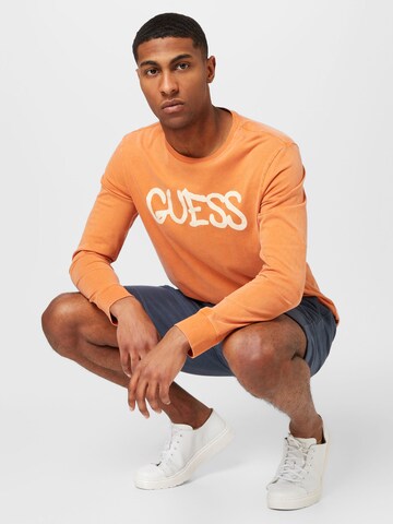 GUESS Tričko – oranžová