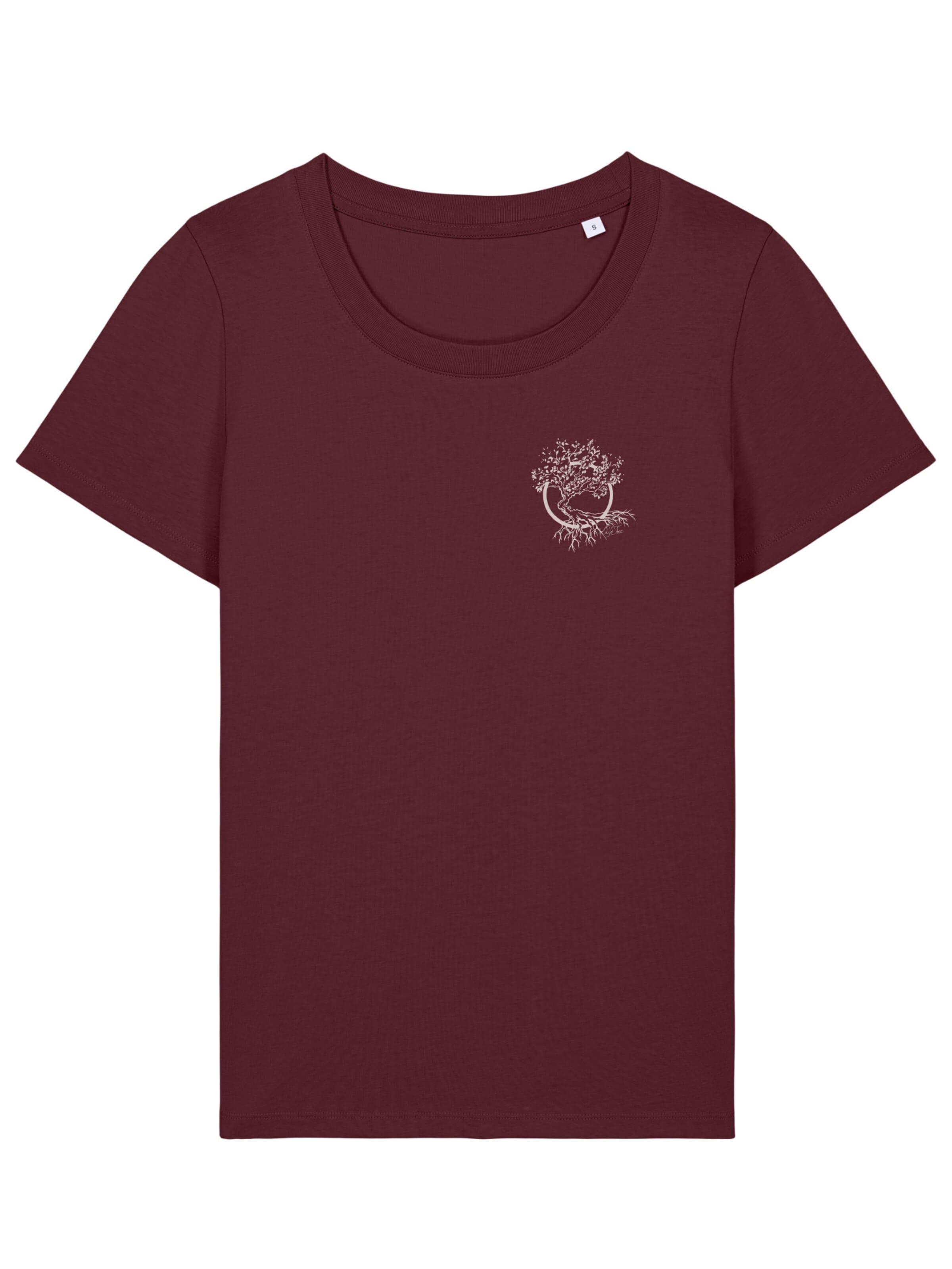 Life-Tree Shirt 'Olive' in Red: front