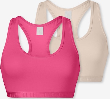 ELLE Bralette Bra in Beige: front