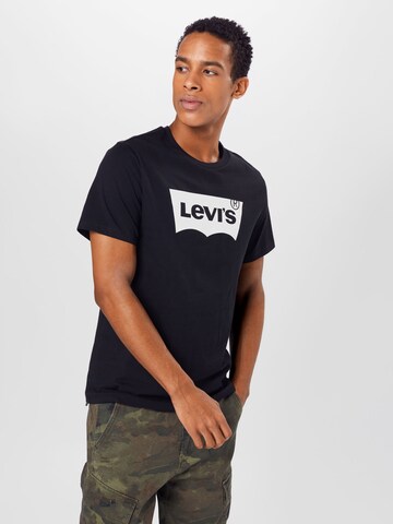 melns LEVI'S ® T-Krekls 'SS Graphic T Shirt 2.0': no priekšpuses