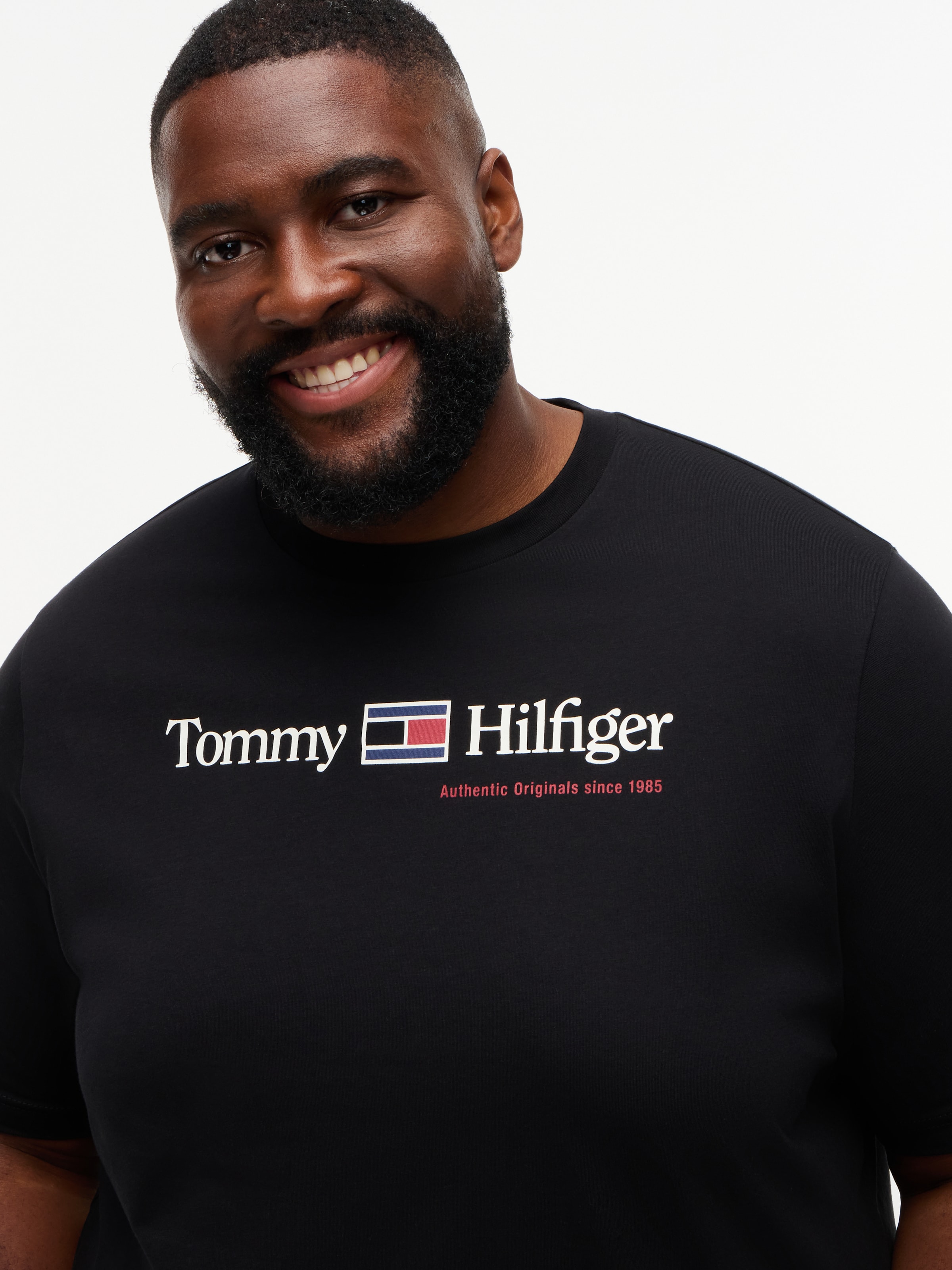 Tommy Hilfiger Big & Tall Shirt in Schwarz