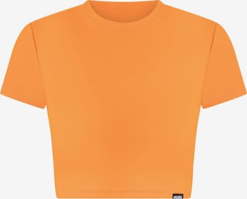 Smilodox Crop Shirt Kenna in Orange: Vorderseite