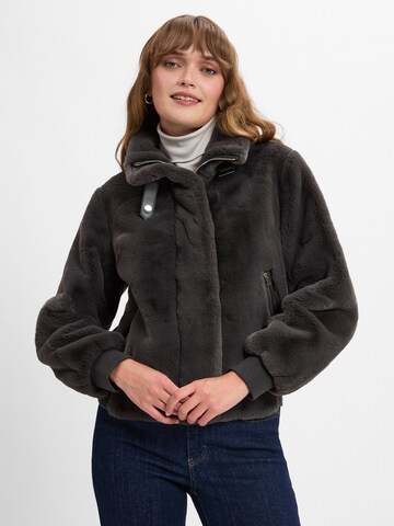 Marie Lund Between-Season Jacket in Grey: front