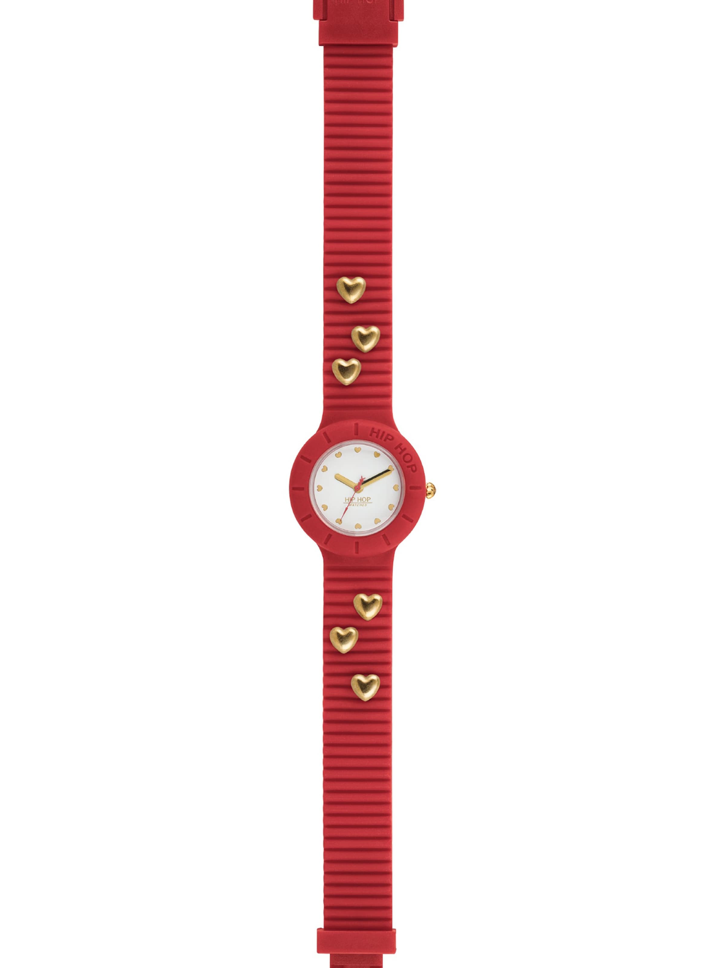 Orologio analogico di Hip Hop in rosso: frontale