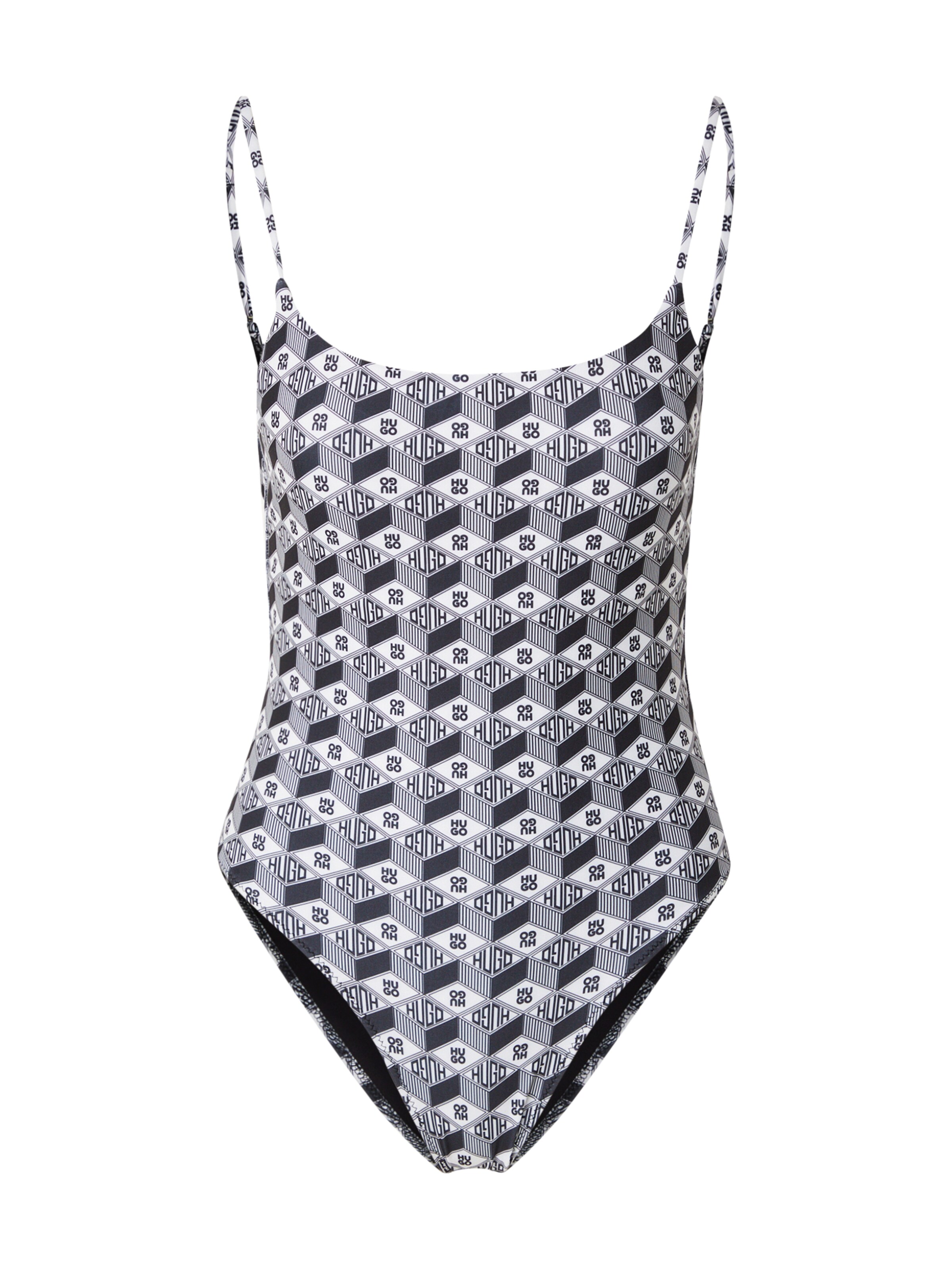 HUGO Bustier Strój kąpielowy 'PURE' w kolorze mieszane kolory: przód