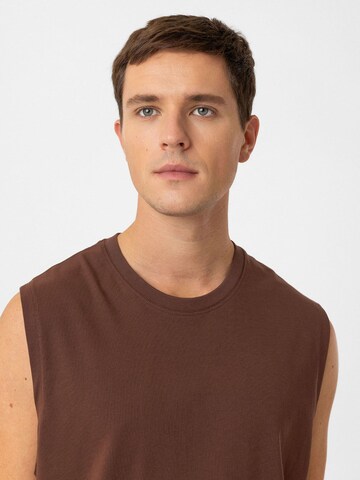T-Shirt 'Alderson' Antioch en marron
