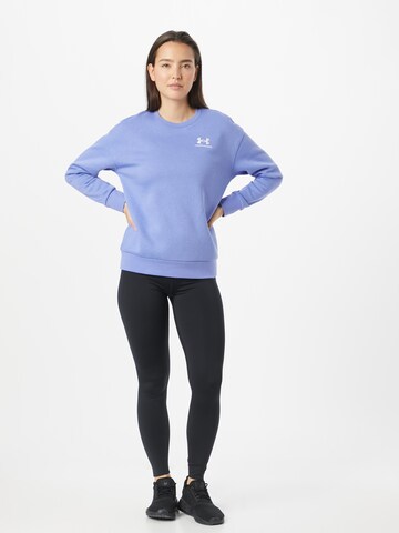 UNDER ARMOUR Sports sweatshirt 'Essential' in Blue