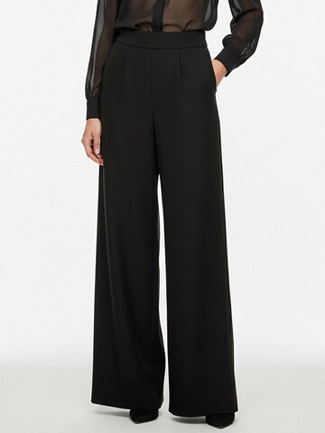 Wide leg Pantaloni 'Wool Wide Leg' de la AVENUE N°29 pe negru