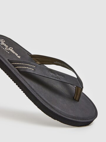 Pepe Jeans Zehentrenner 'SURF ISLAND' in Schwarz