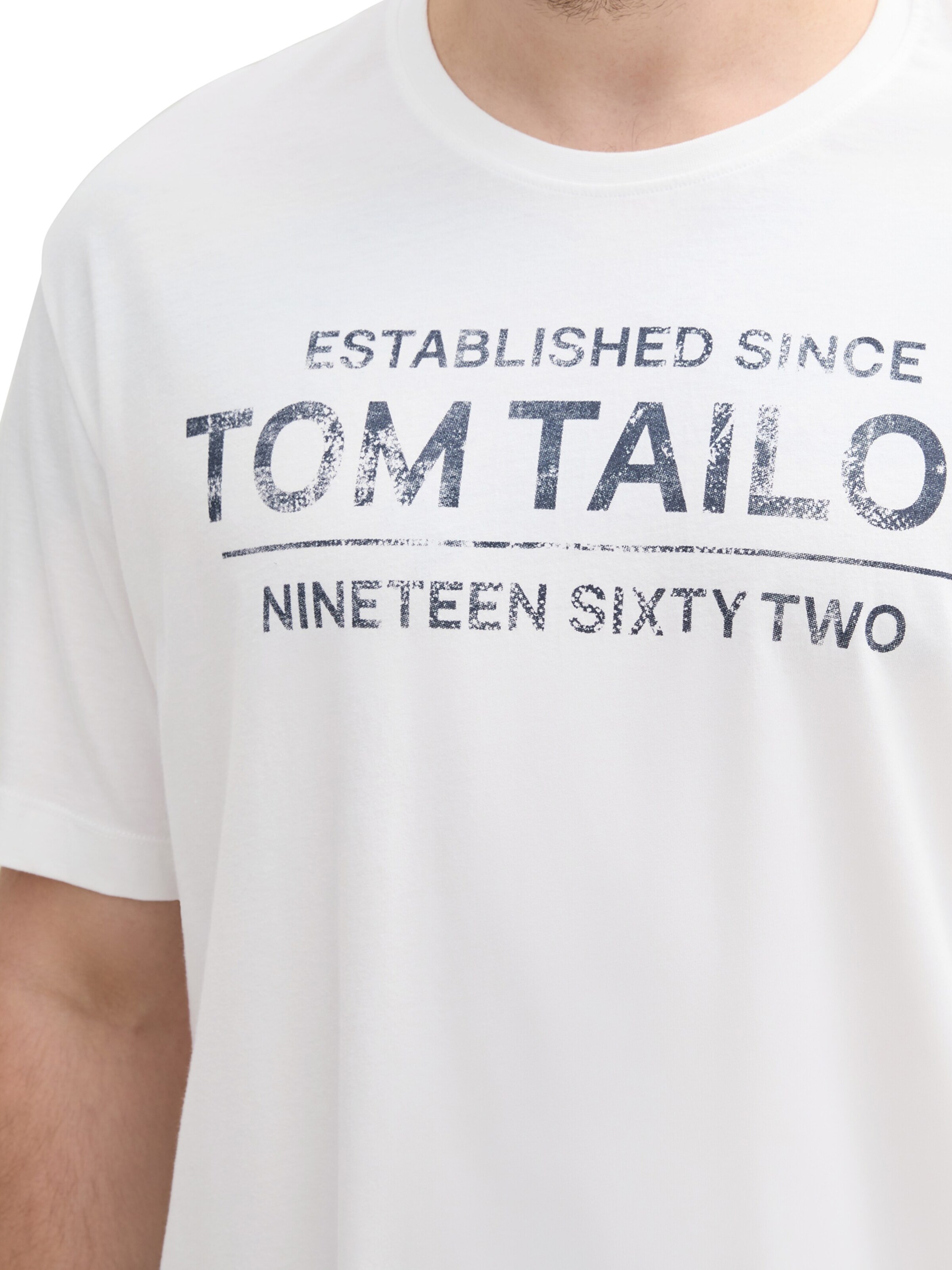 TOM TAILOR Men + Shirt in White