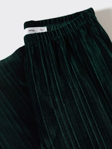 MANGO Wide leg Pants 'XGOGO' in Green