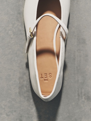 Ballerines à lanières The Set en blanc