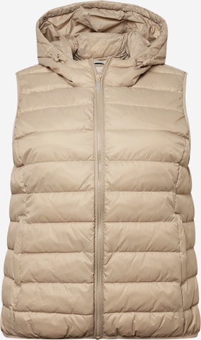 Gilet 'New Tahoe' ONLY Carmakoma en beige : devant