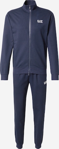 EA7 Emporio Armani Sweat suit in Blue: front