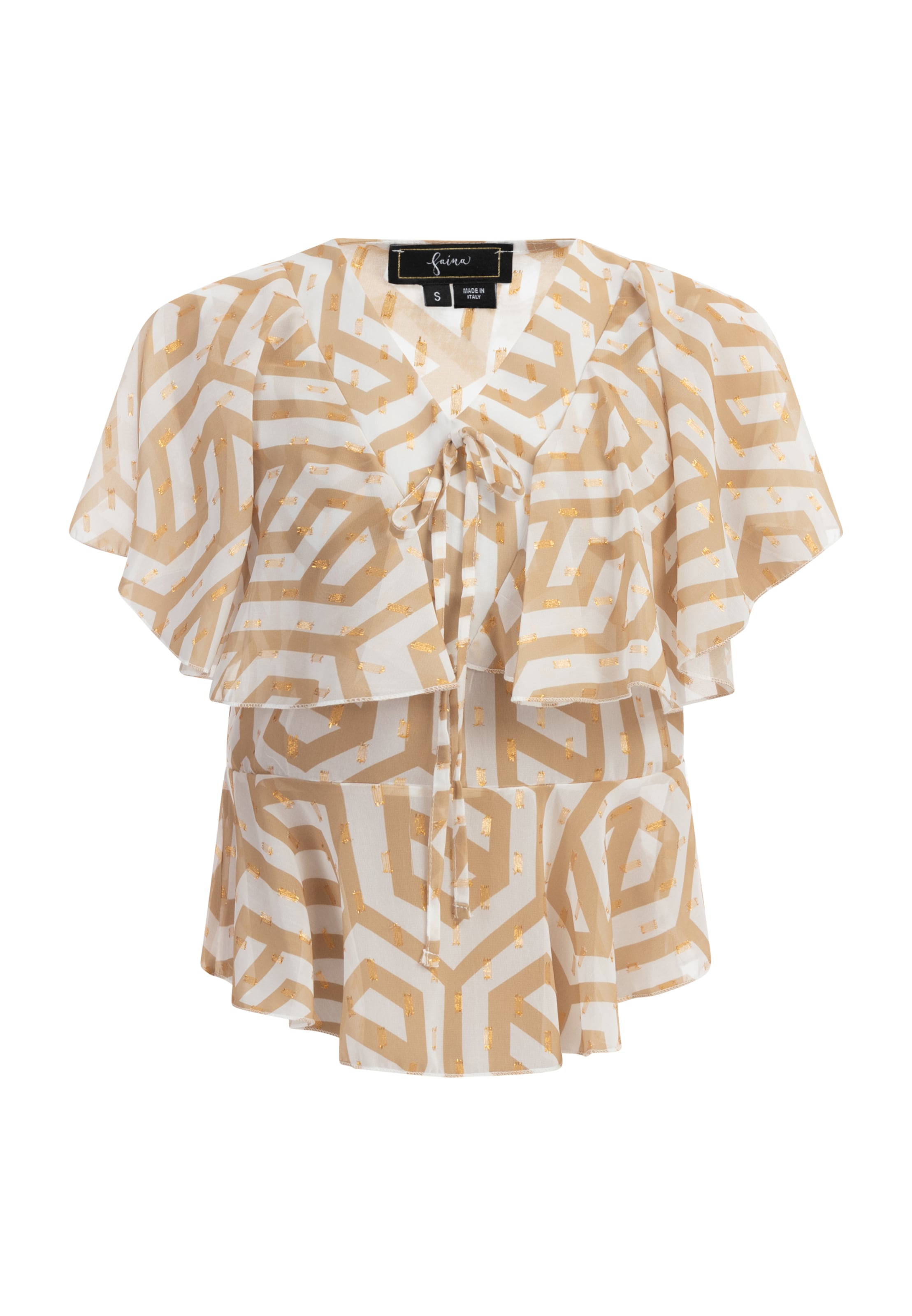 faina Blus i beige: framsida