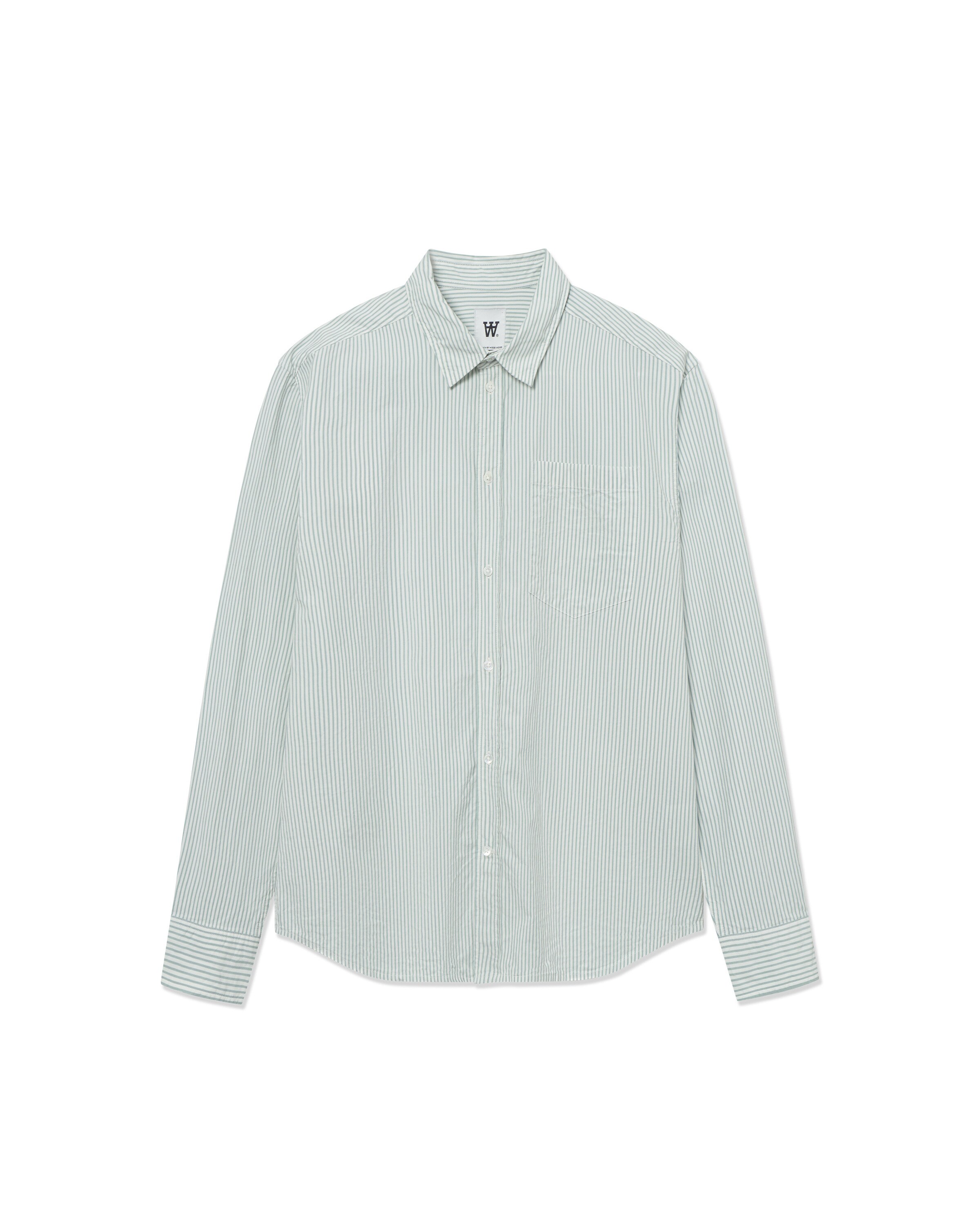 WOOD WOOD Regular Fit Skjorte 'Day' i blå: forside