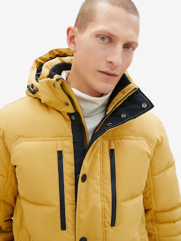 TOM TAILOR Winter Jacket in Yellow