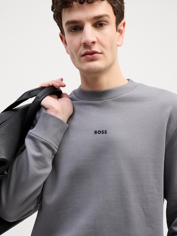 BOSS Sweatshirt 'WeSmall' in Grau