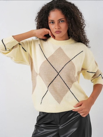 Pull-over 'Pullover' Bigdart en beige : devant