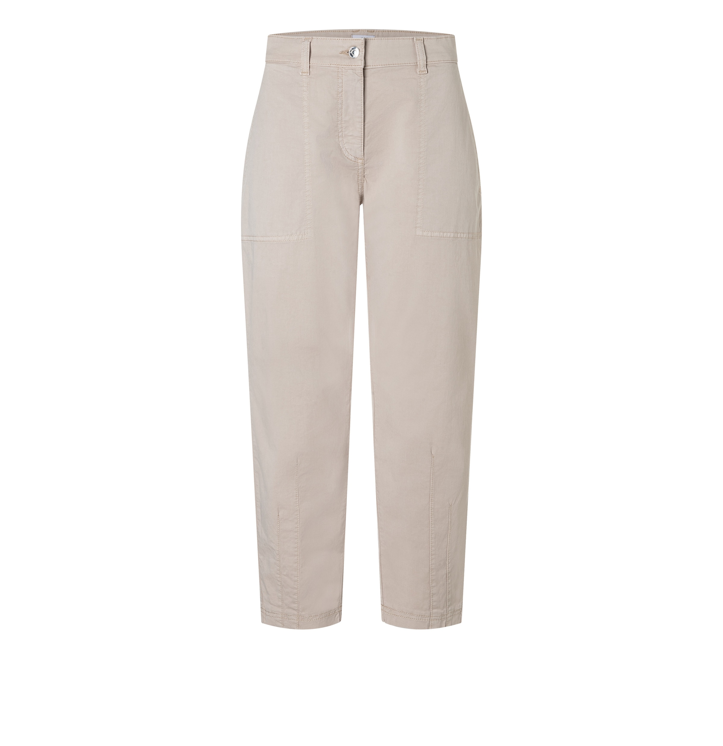 Loosefit Pantalon chino 'Ebby' MAC en beige : devant