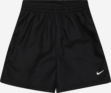 NIKE Regular Спортен панталон в черно: отпред