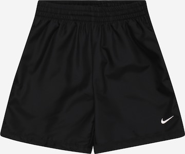 NIKE Regular Sports trousers in Black: front