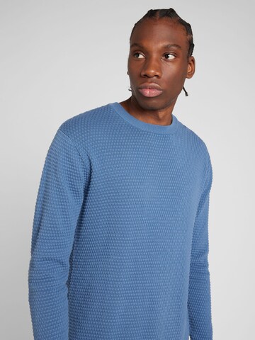 KnowledgeCotton Apparel Pullover 'VAGN' in Blau