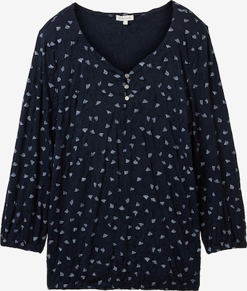 TOM TAILOR Blouse in Blauw: voorkant