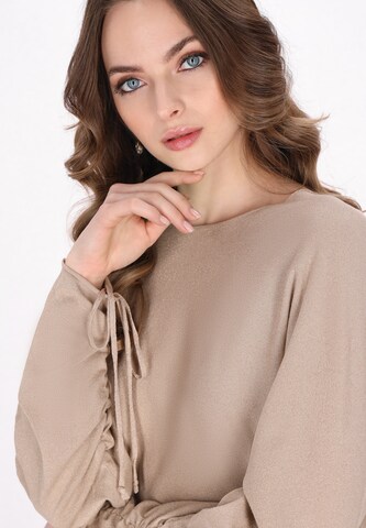 DreiMaster Klassik Свитер 'Classic Look' в Бежевый