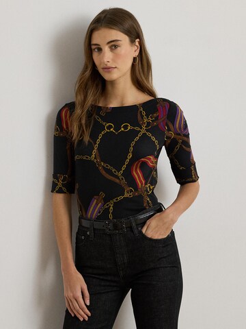 Lauren Ralph Lauren Тениска 'JUDY' в черно: отпред