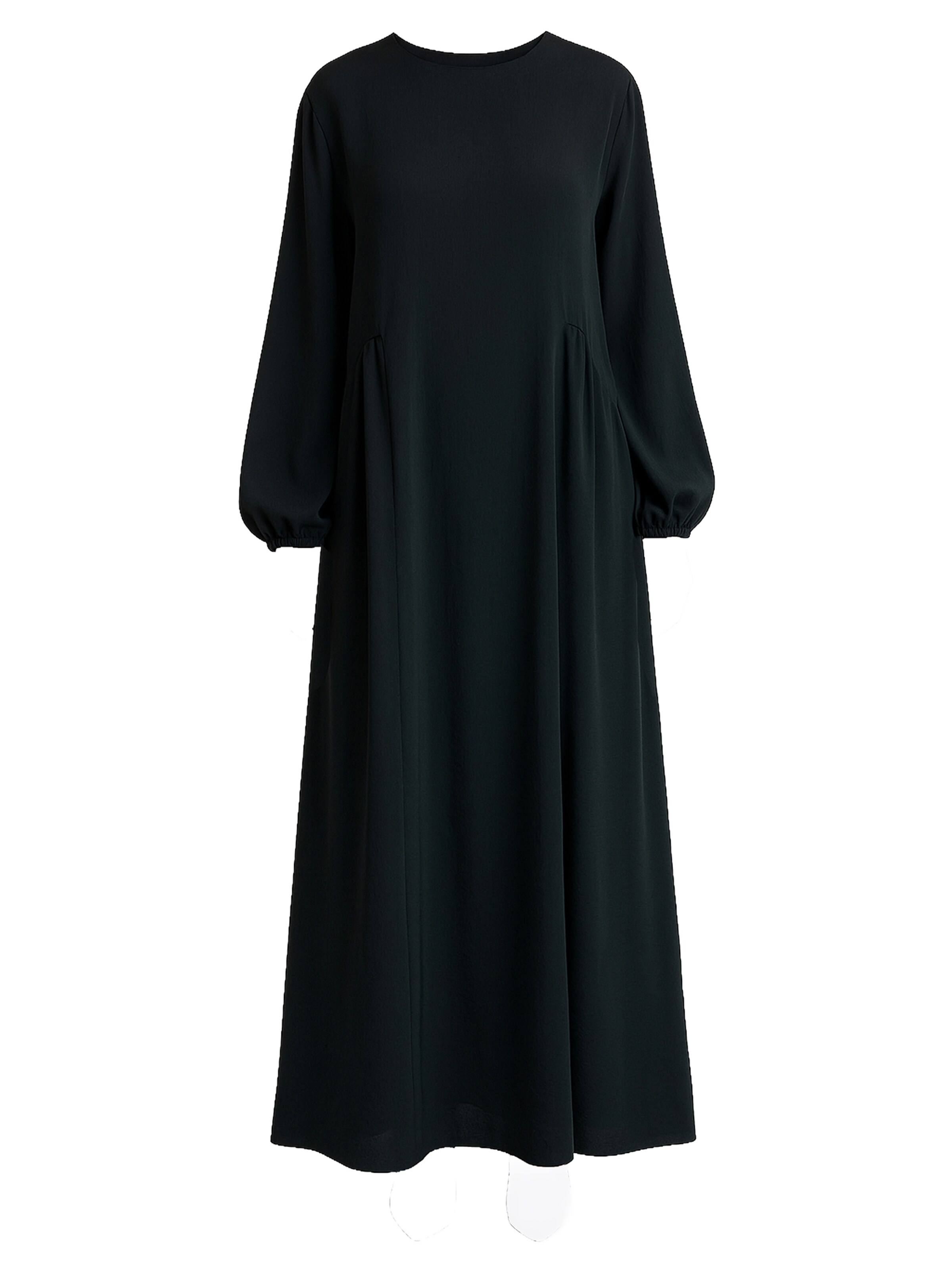 Robe Elara en noir : devant