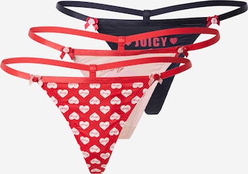 String 'BE MY JUICY VALENTINE' Juicy Couture en noir : devant