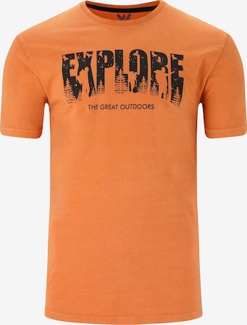 Whistler Shirt 'Explorer' in Oranje: voorkant