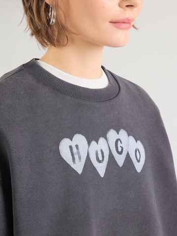 juoda HUGO Megztinis be užsegimo 'Deroxina_8'