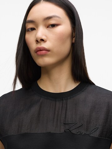 Karl Lagerfeld Футболка ' Signature ' в Черный