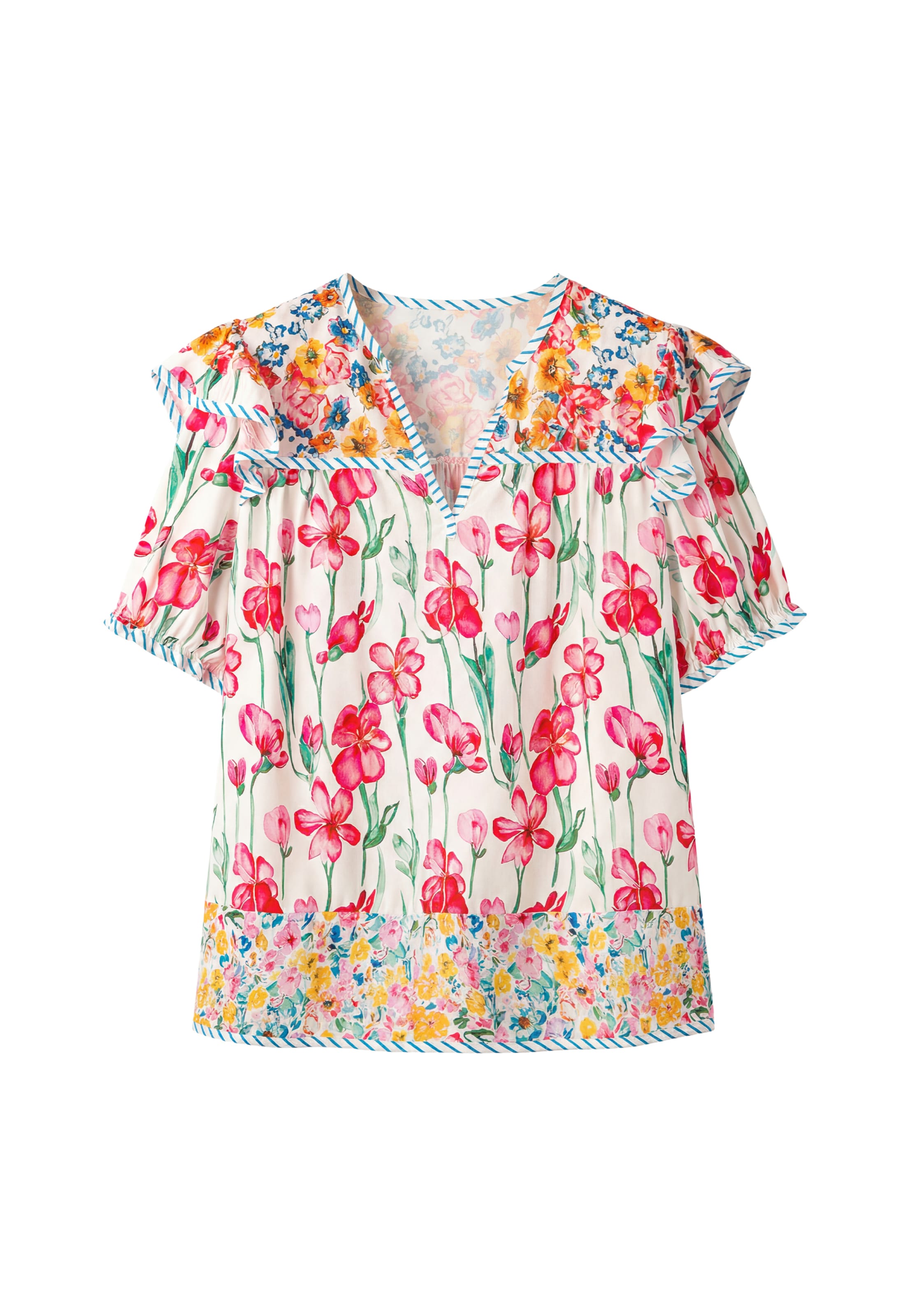Usha - Blusa en rosa: frente