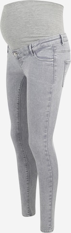 Only Maternity Skinny Jeans 'Rain' i grå: forside