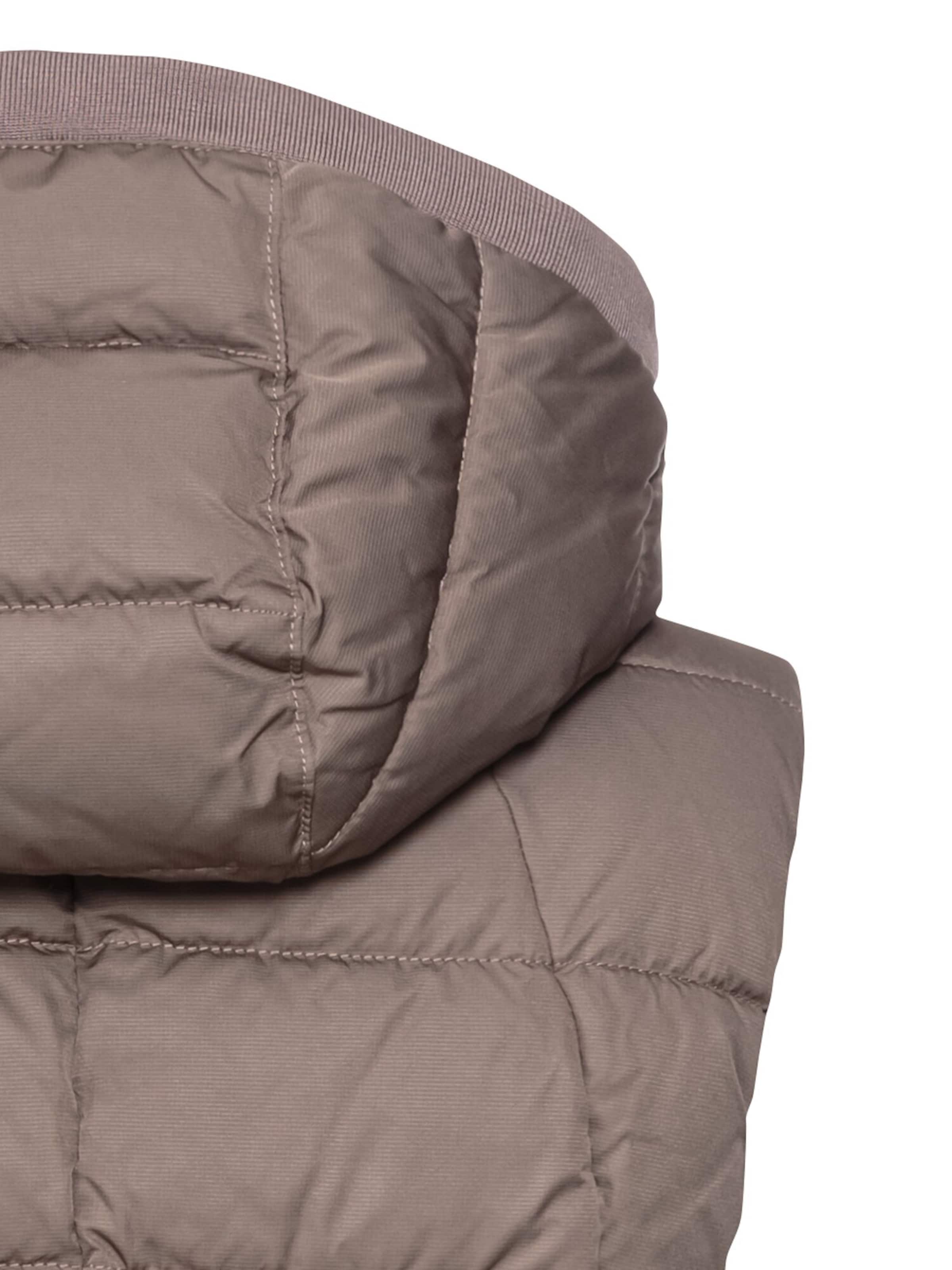 CAMEL ACTIVE Lange Weste mit Kapuze in Braun