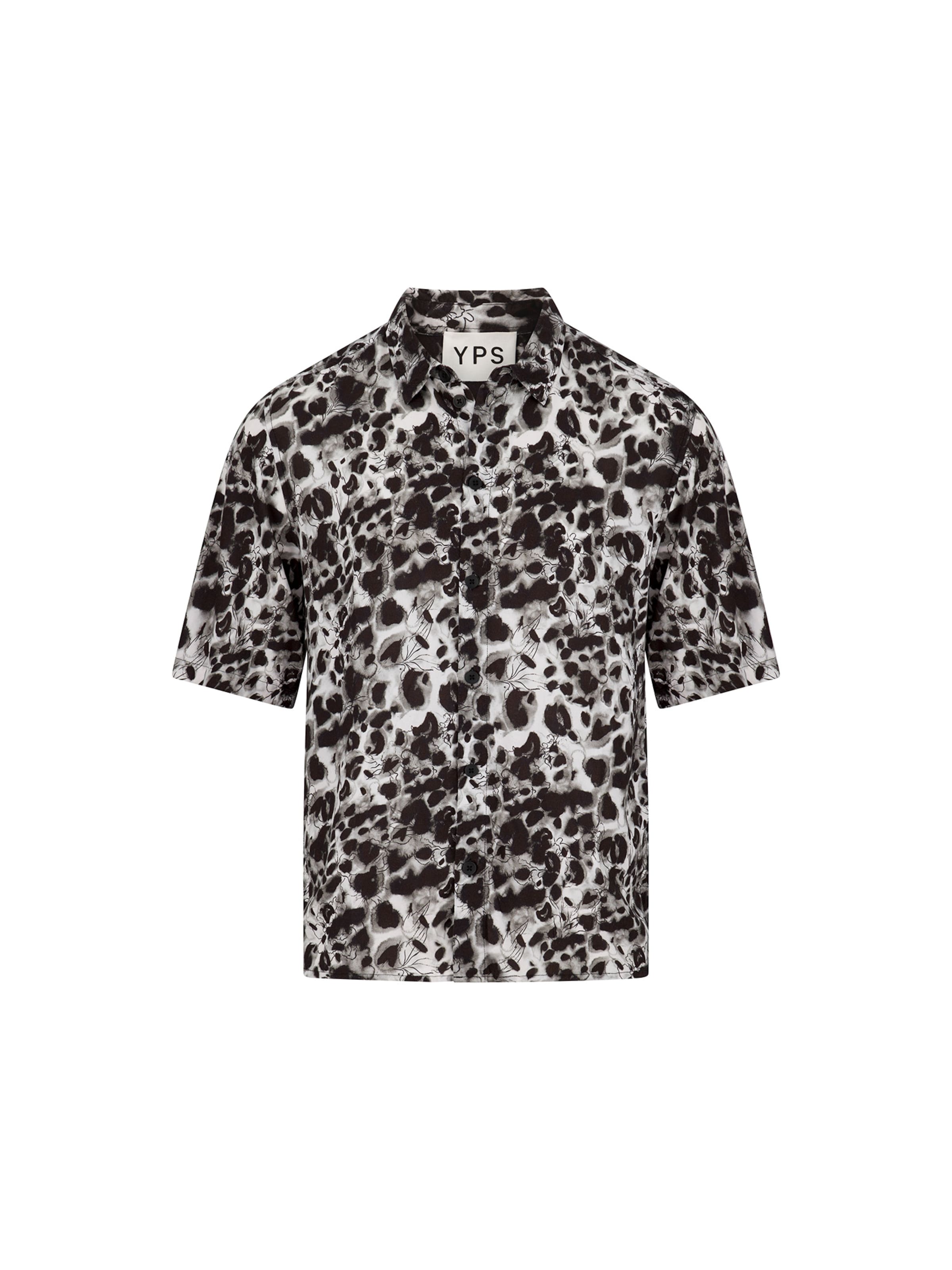 Young Poets Comfort fit Button Up Shirt 'Fox' in Black: front