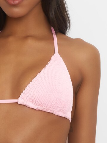 Triangolo Top per bikini di Moda Minx in rosa