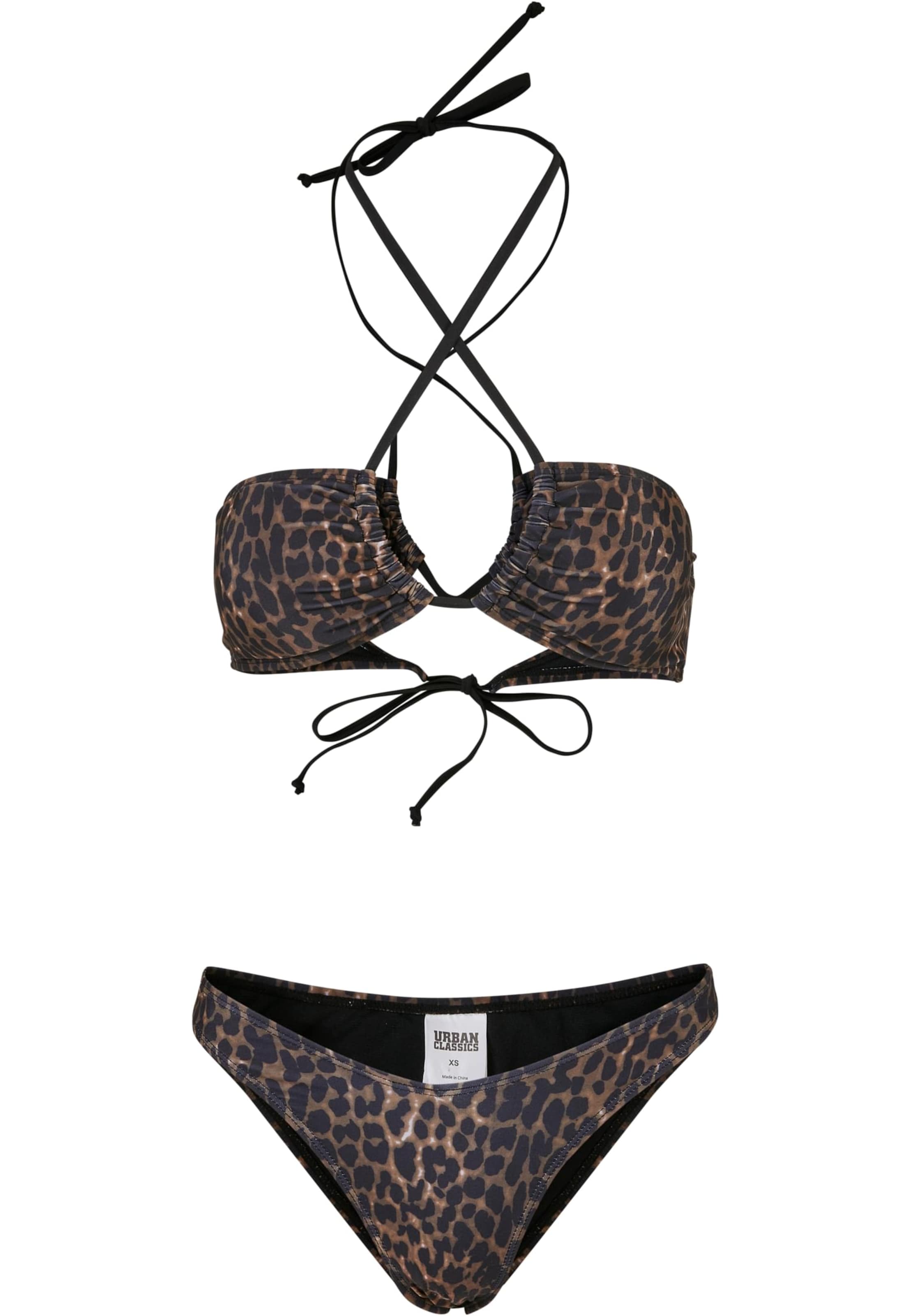 Urban Classics Bikini in Braun: Vorderseite