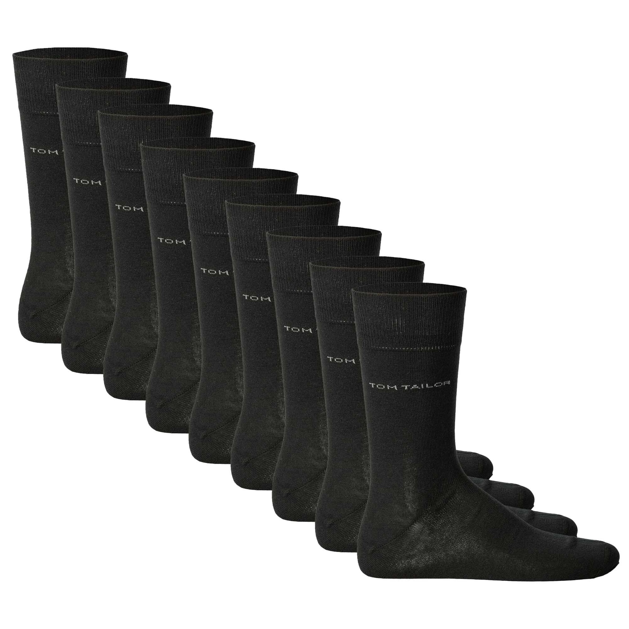 TOM TAILOR - Calcetines en negro: frente