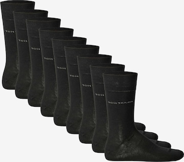 TOM TAILOR Socks in Black: front