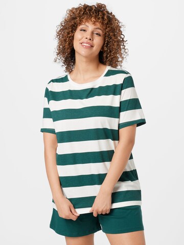 ONLY Carmakoma Shirt 'APRIL' in Groen: voorkant