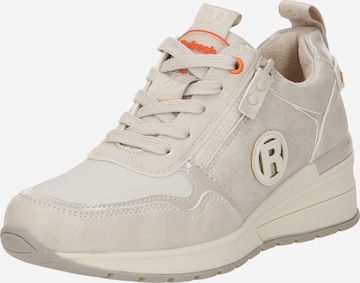 Refresh Låg sneaker i beige: framsida