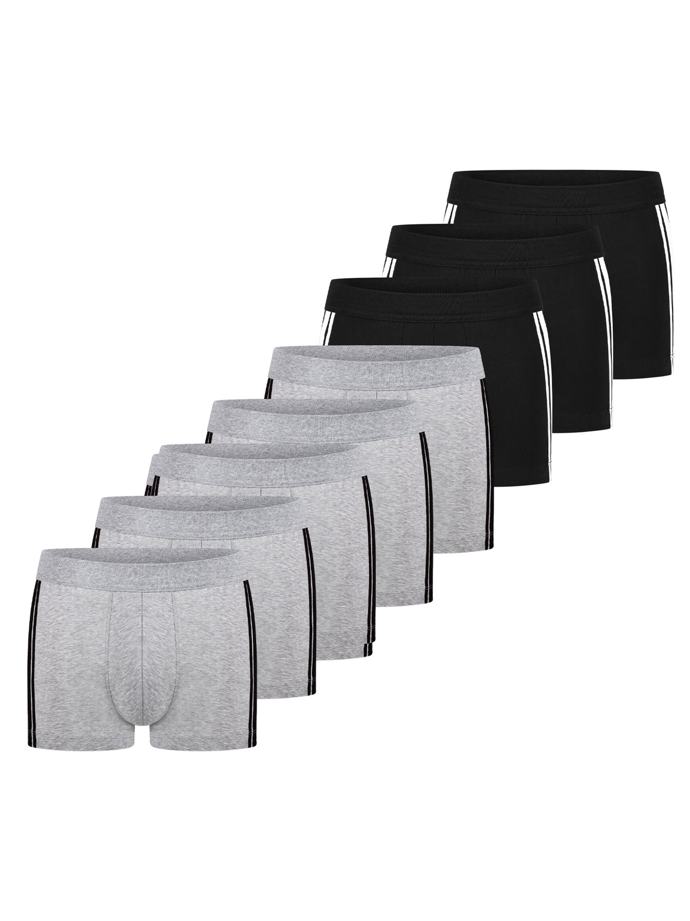 SCHIESSER Boxershorts '95/5 Stretch - Organic Cotton' in Zilver: voorkant