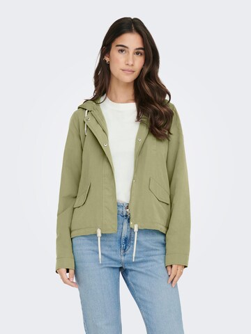 ONLY Демисезонная куртка 'Skylar' в Зеленый: спереди