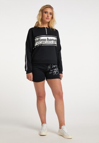 Bruno Banani Sweatshirt 'Hayes' in Schwarz