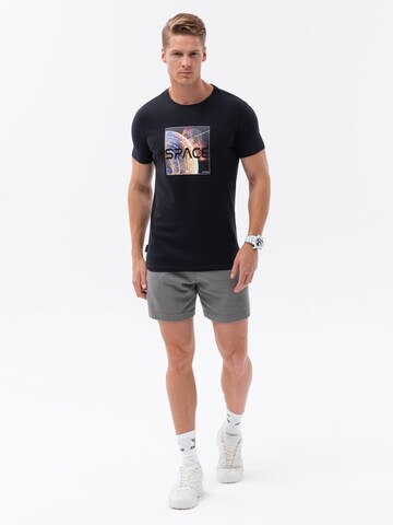 Ombre Shirt 'S1755' in Zwart