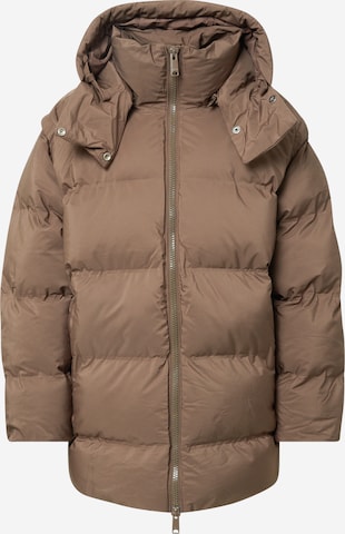 WEEKDAY Winter Jacket in Brown: front